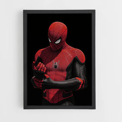 Poster Spiderman Schwarz und Rot