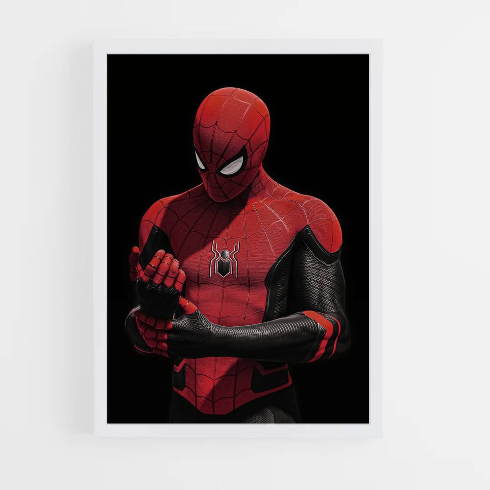 Poster Spiderman Schwarz und Rot