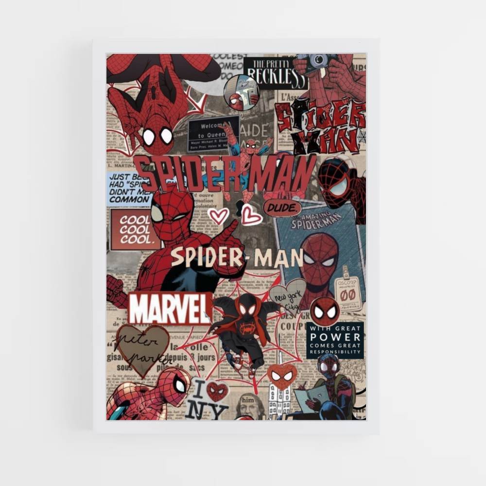 Spiderman-Collage-Poster