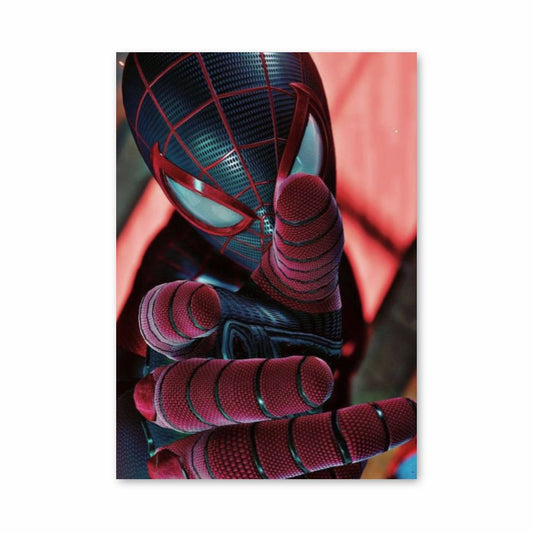 Poster Spiderman Schwarz