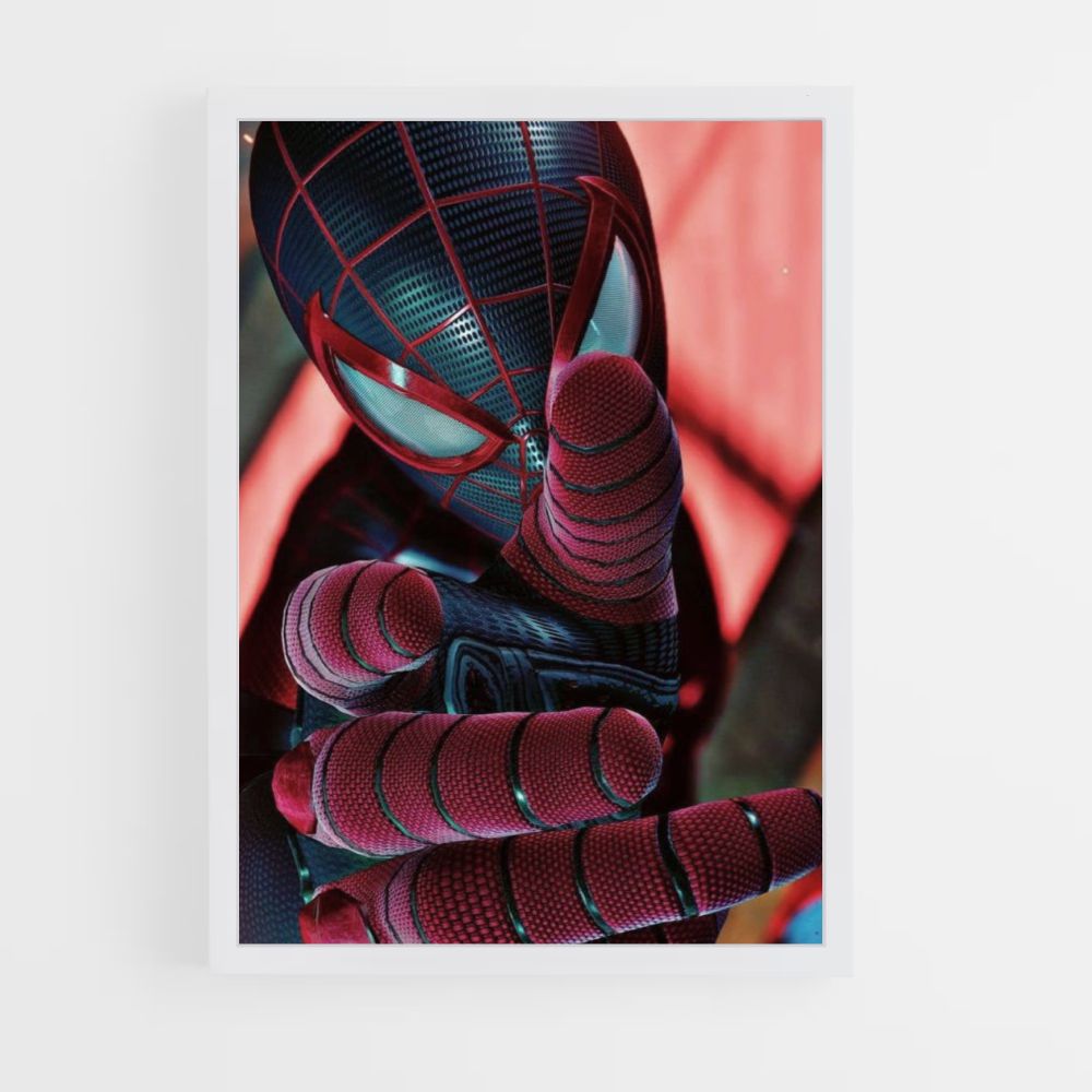 Poster Spiderman Schwarz