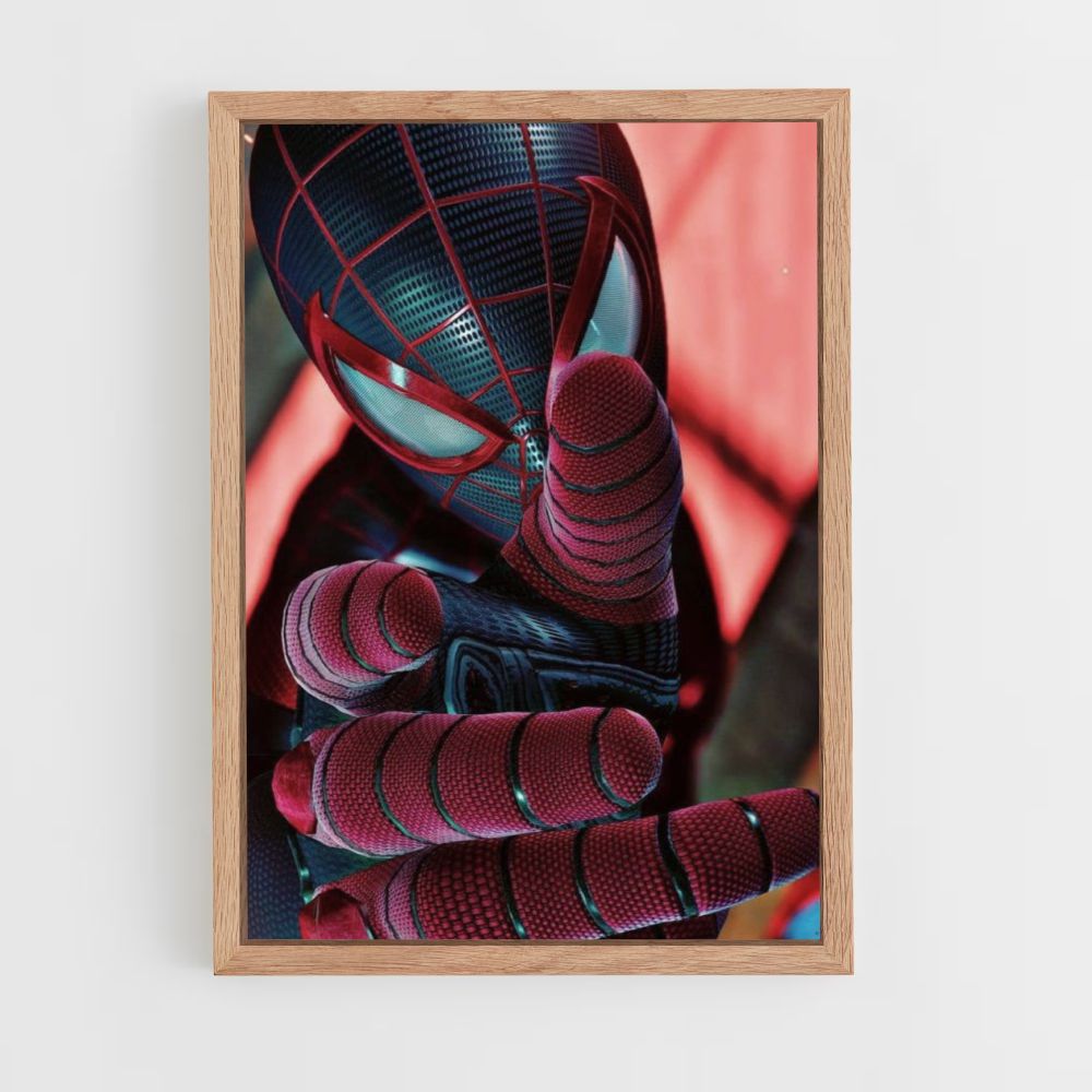 Poster Spiderman Schwarz