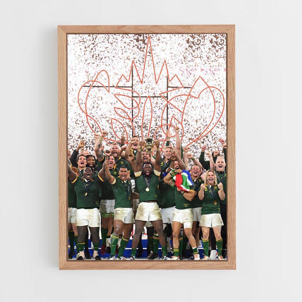 springboks-12 cadre Bois clair