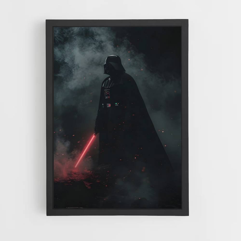 Poster Darth Vader Nebel