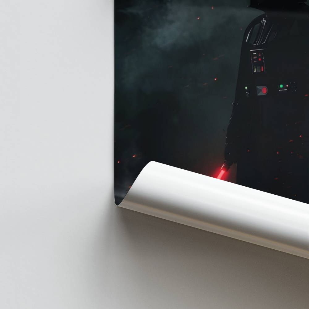 Poster Darth Vader Nebel