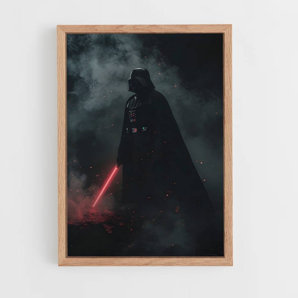 Poster Darth Vader Nebel