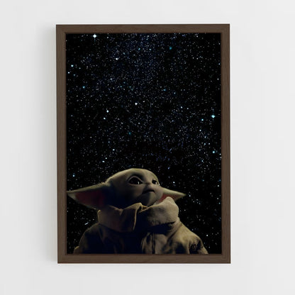 star-wars-48 cadre Bois foncé