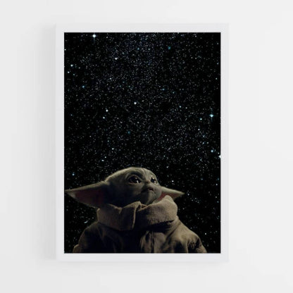 Baby Yoda Weltraumposter