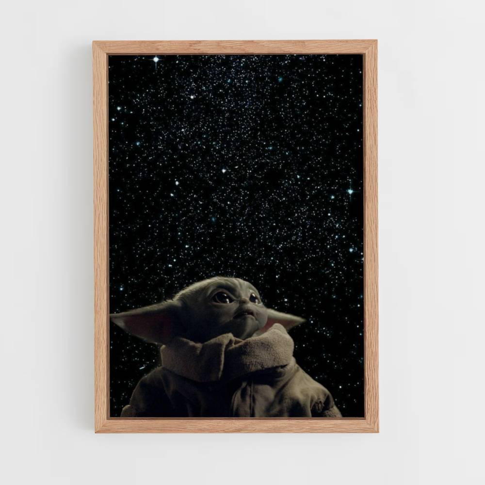 Baby Yoda Weltraumposter