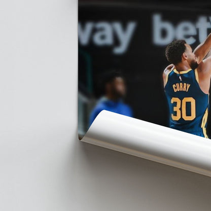 Plakataufnahmen von Stephen Curry