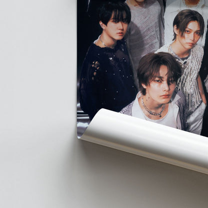 Poster Stray Kids Schwarz und Weiß