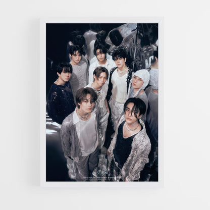 Poster Stray Kids Schwarz und Weiß