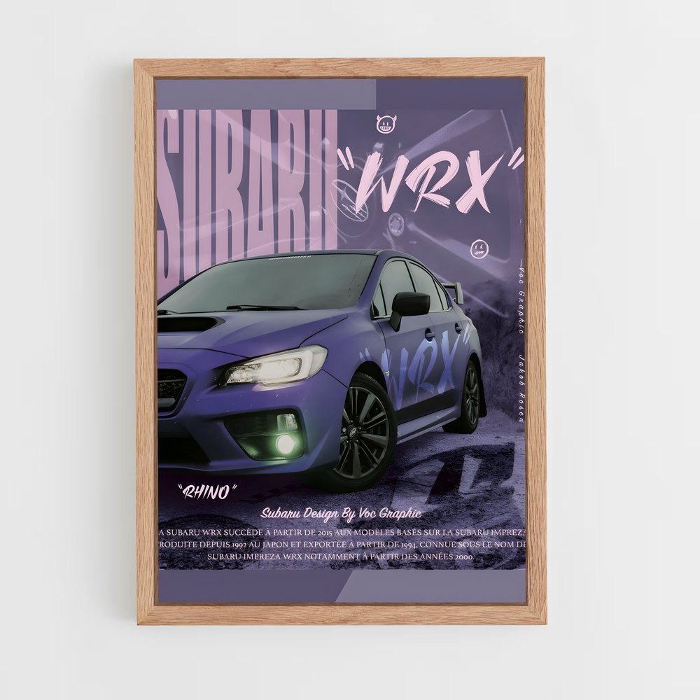 subaru-13 cadre Bois clair
