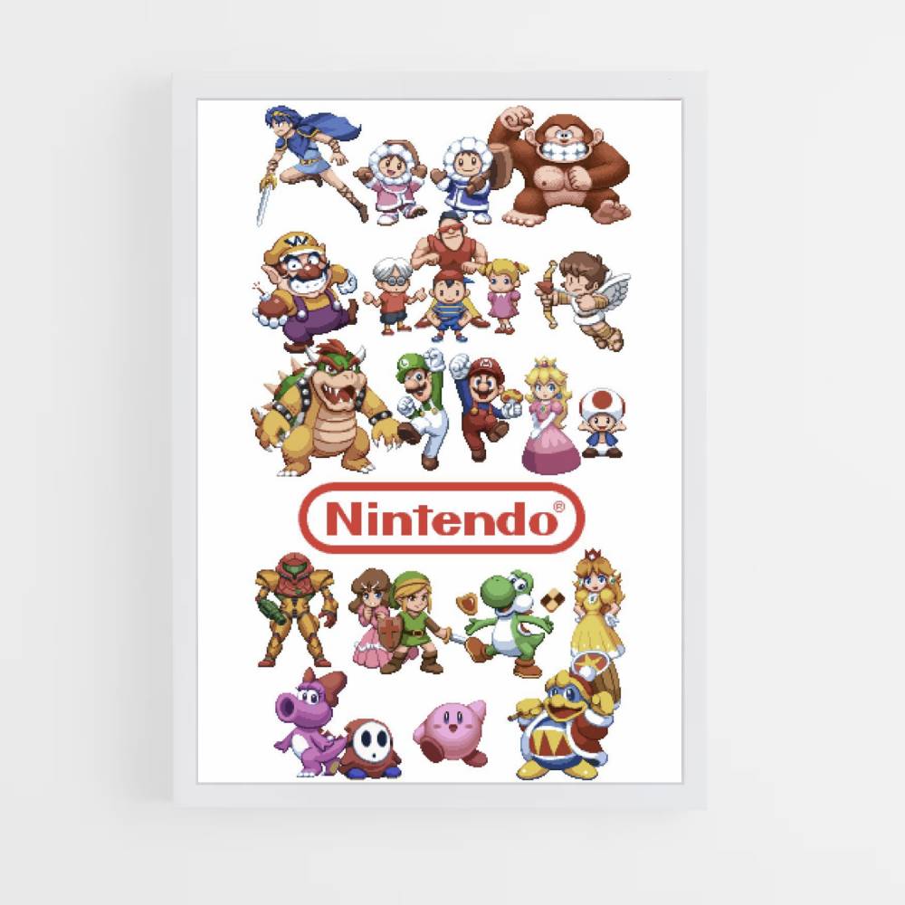 Poster Super Smash Bros. Pixel