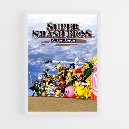 super-smash-bros-2 cadre Blanc