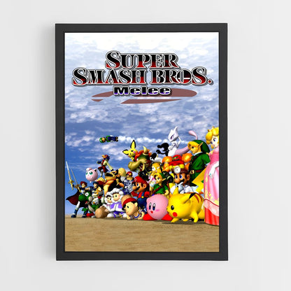 super-smash-bros-2 cadre Noir