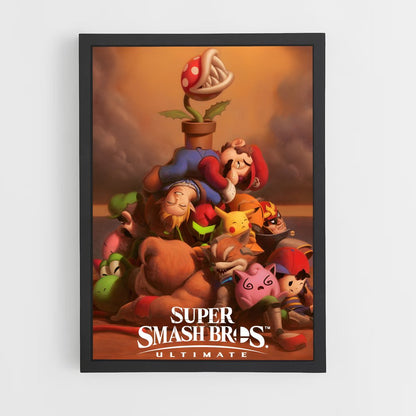 super-smash-bros-3 cadre Noir