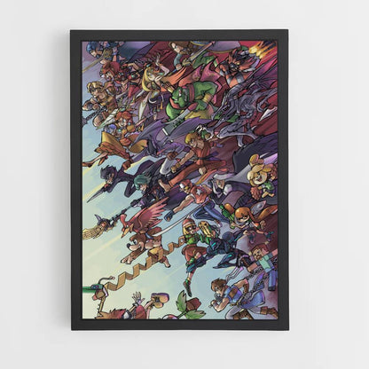 Poster Super Smash Bros. Charaktere