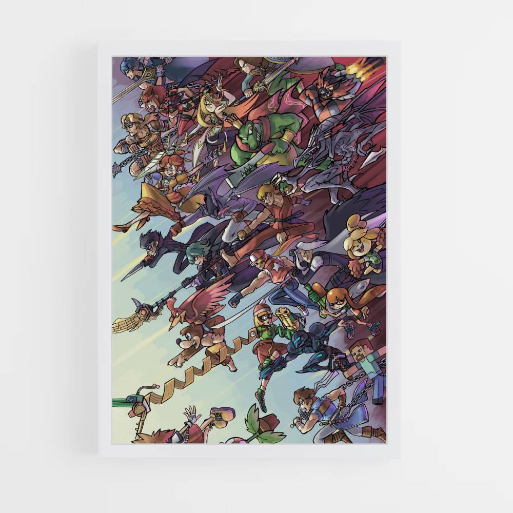 Poster Super Smash Bros. Charaktere