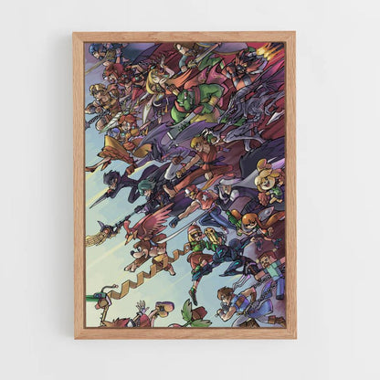 Poster Super Smash Bros. Charaktere