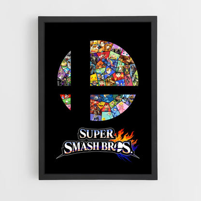 super-smash-bros-8 cadre Noir