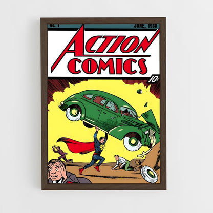superman-2 cadre Bois foncé