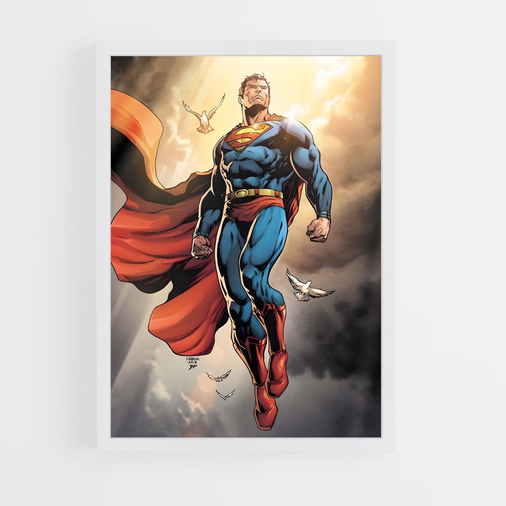 superman-3 cadre Blanc