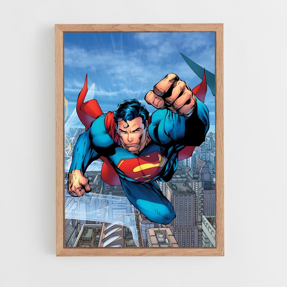 superman-5 cadre Bois clair