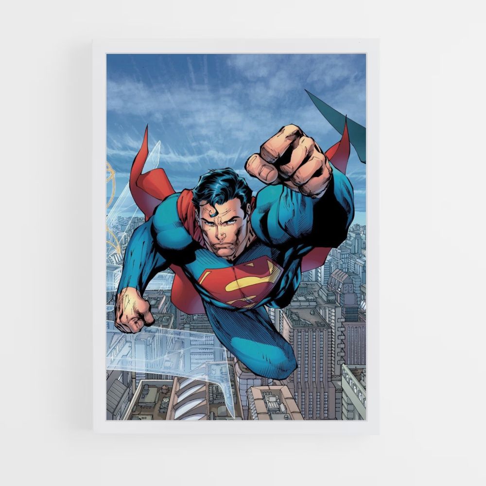 Poster Superman fliegt