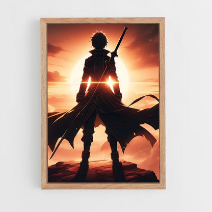 sword-art-online-8 cadre Bois clair