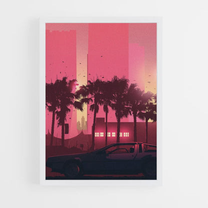 Poster Synthwave Auto