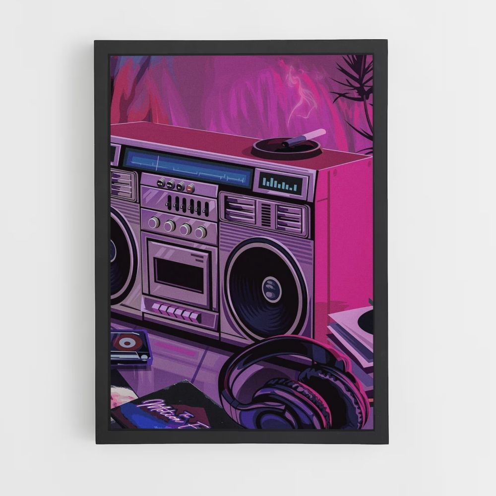 Plakat Synthwave Radio