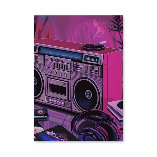 Plakat Synthwave Radio