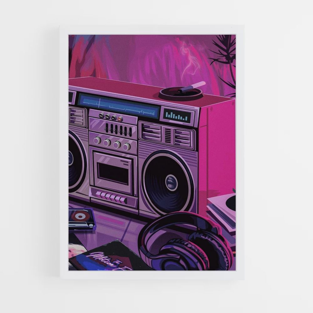 Plakat Synthwave Radio