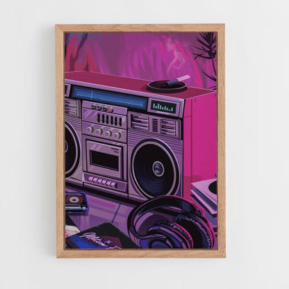 Plakat Synthwave Radio