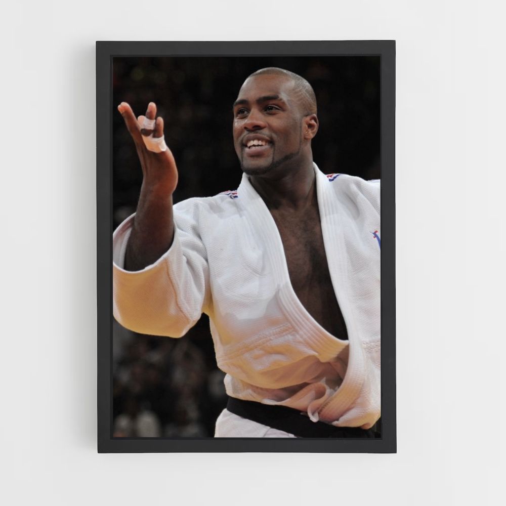 Poster Teddy Riner Gürtel Schwarz