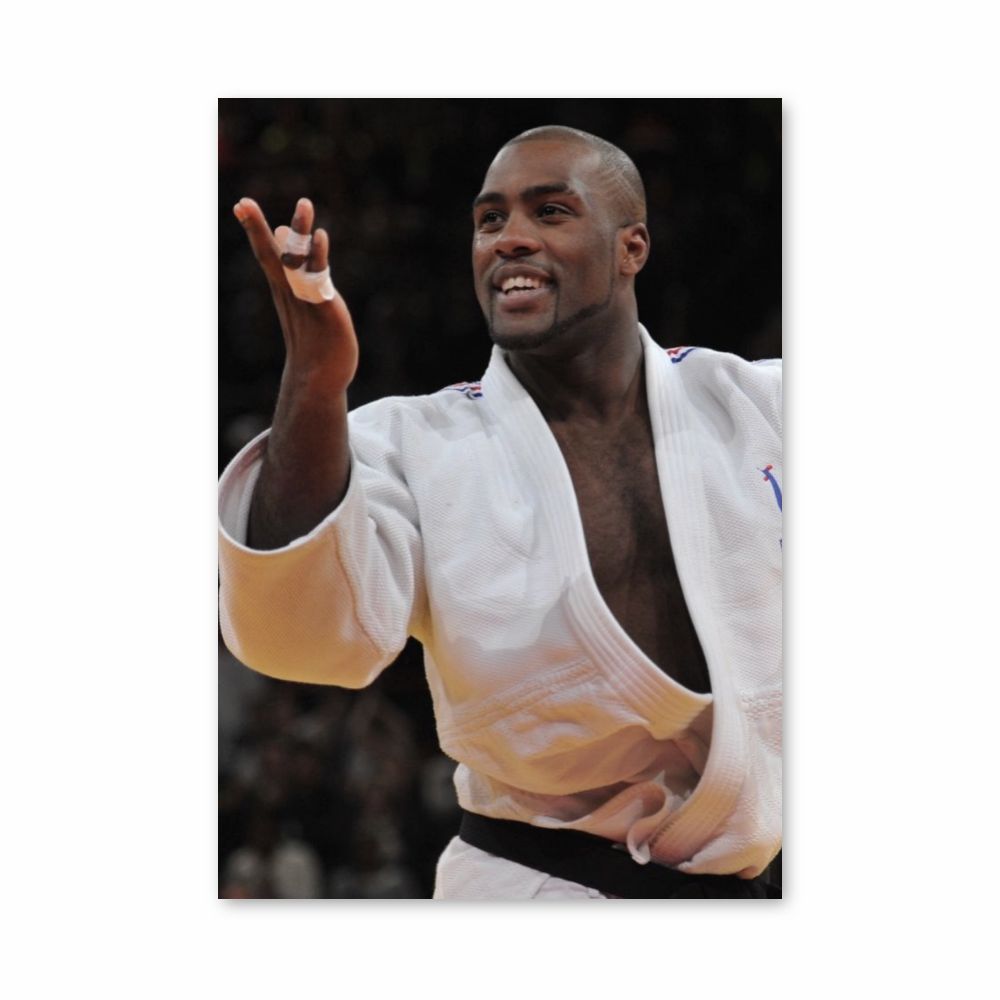 Poster Teddy Riner Gürtel Schwarz