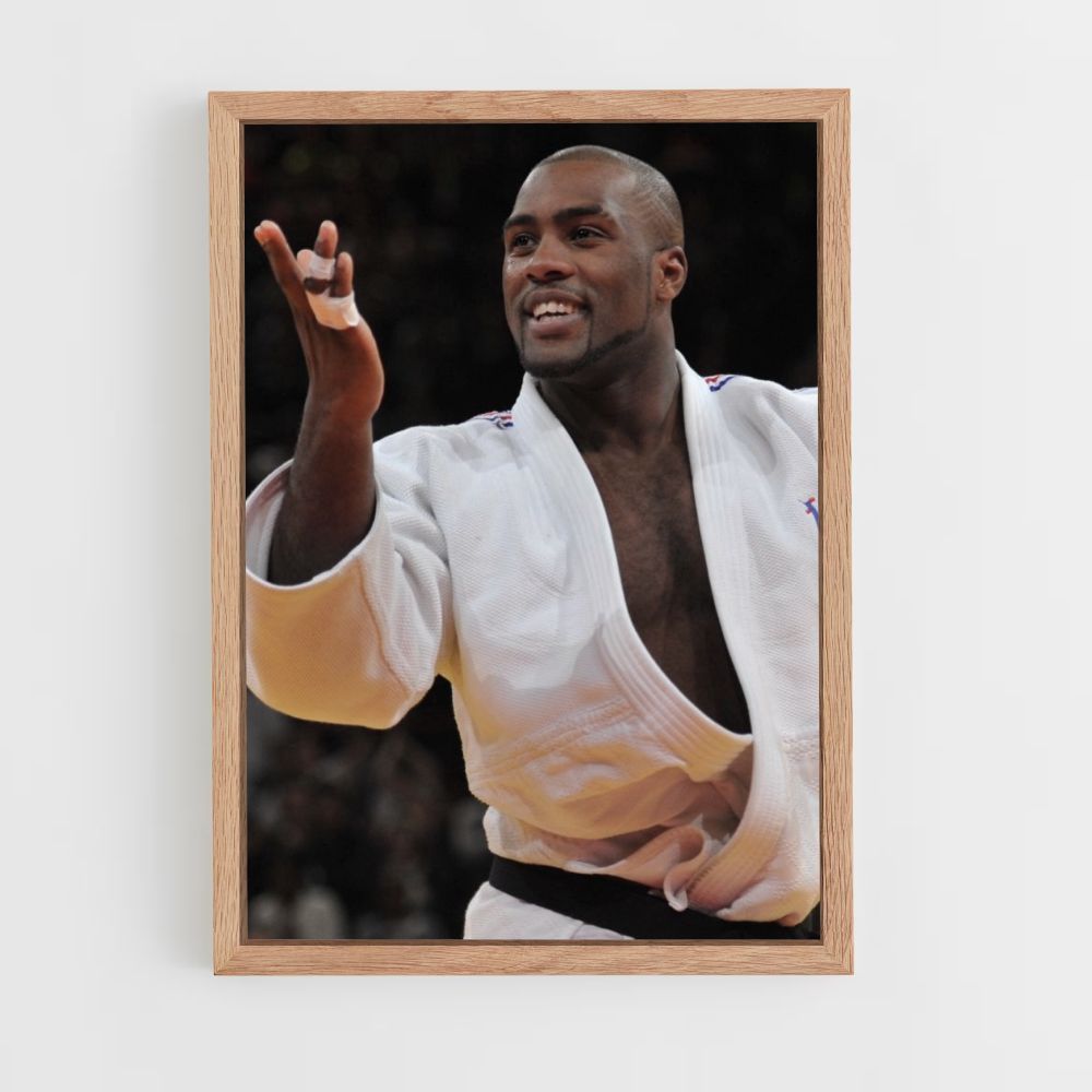 Poster Teddy Riner Gürtel Schwarz