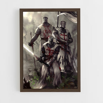 templar-4 cadre Bois foncé