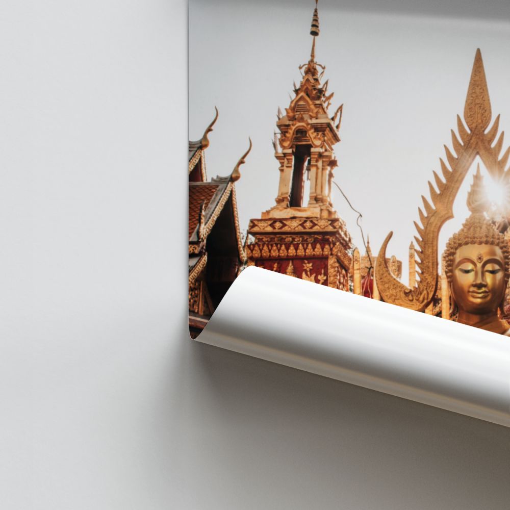 Goldenes Buddha-Poster