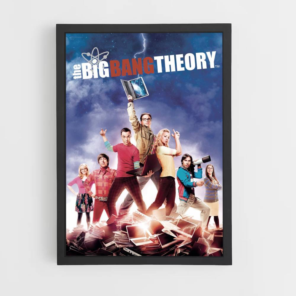 Filmplakat „The Big Bang Theory“.