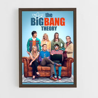 the-big-bang-theory-7 cadre Bois foncé