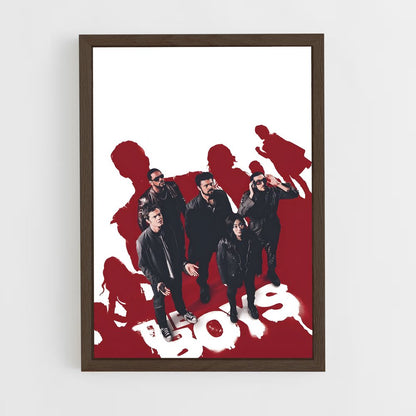 the-boys-9 cadre Bois foncé