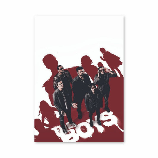 Rotes Poster Die Jungs