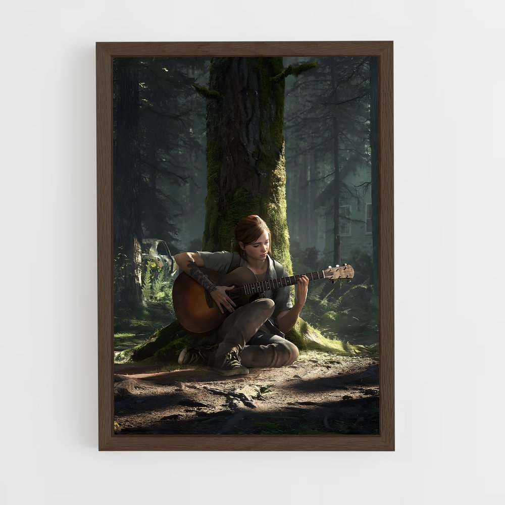 the-last-of-us-11 cadre Bois foncé