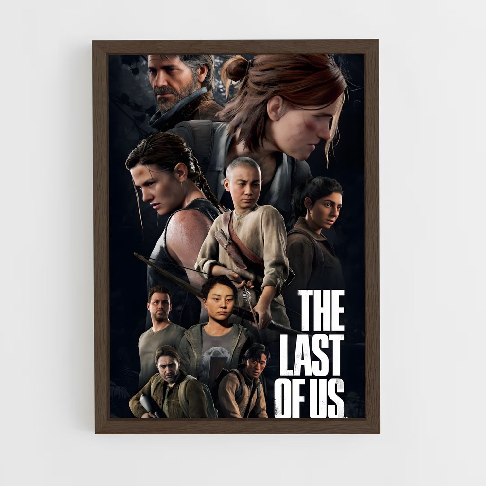 the-last-of-us-16 cadre Bois foncé
