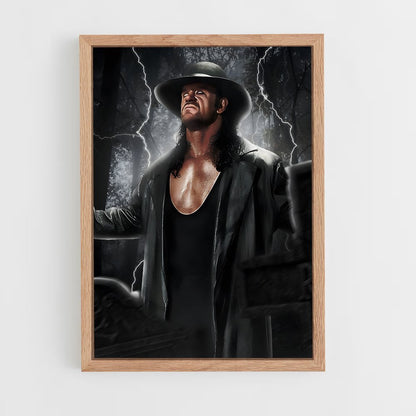 the-undertaker-10 cadre Bois clair