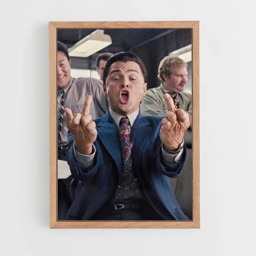 Poster Finger Jordan Belfort