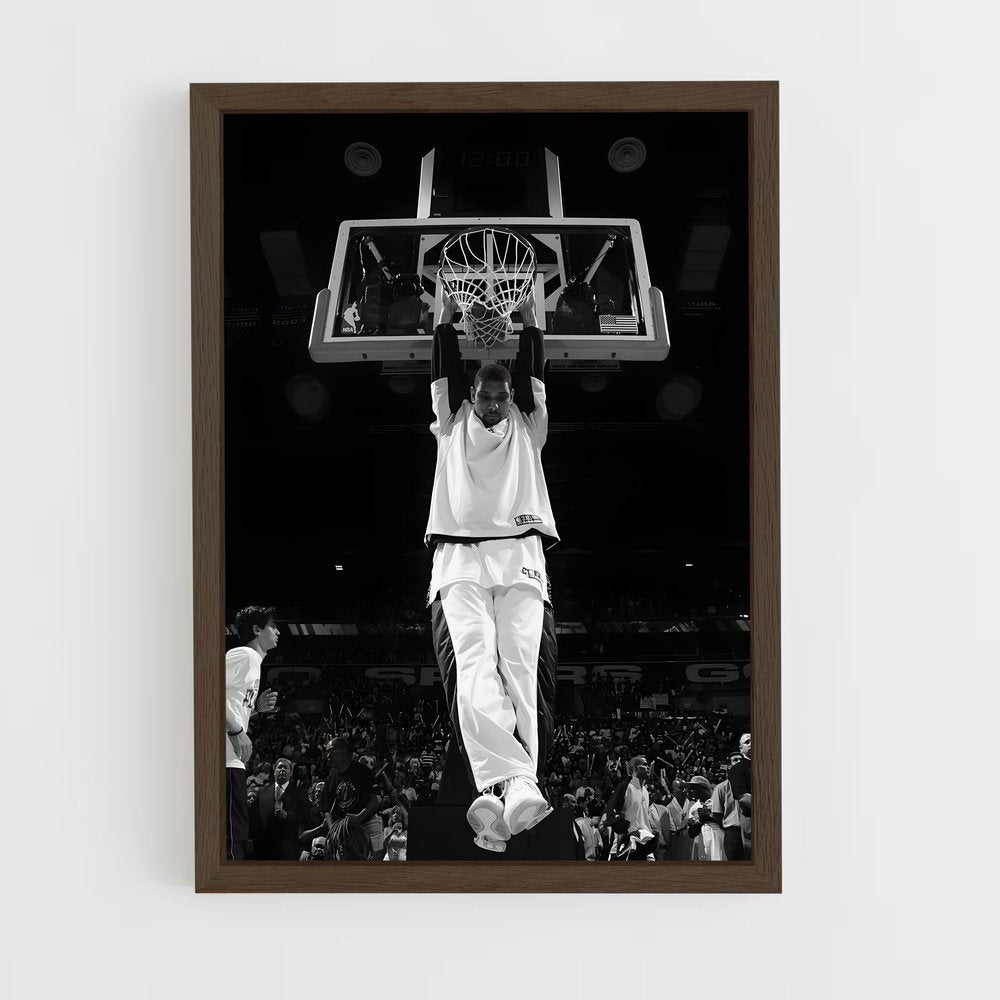 tim-duncan-7 cadre Bois foncé