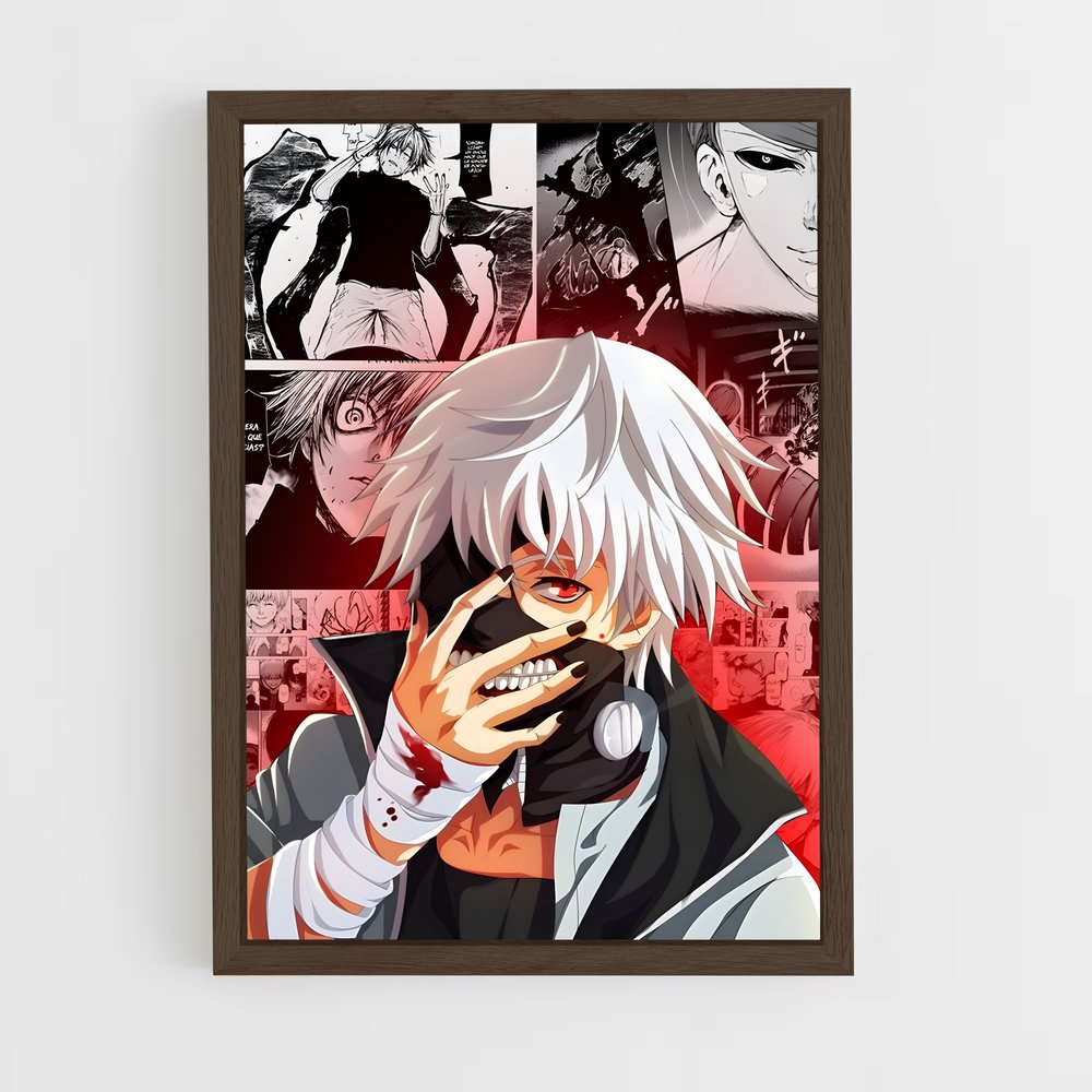 tokyo-ghoul-12 cadre Bois foncé